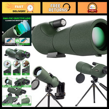 25-75x60 Spotting Scope with Tripod, Carrying Bag  Phone Adapter - Ideal for Hu