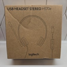 Logitech USB Headset H570e Stereo - Black New WFH