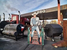 A cutout figure of the Lone Ranger, a fabled and fictitious masked man hero of