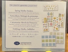 Creative Memories Spring Medley Sticker Pack, Easter eggs, bunnies, flowers