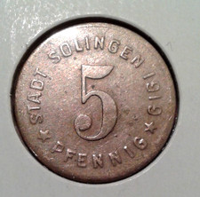 Germany Notgeld 5 Pfennig coin 1919.