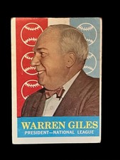 1959 Topps Warren Giles #200 National League President Vg