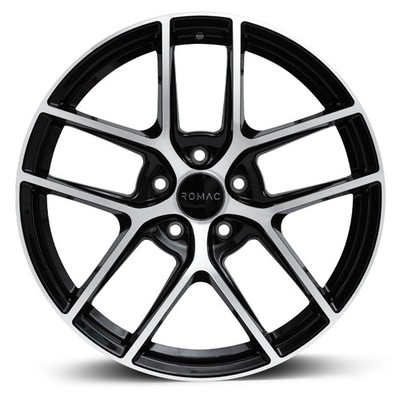 ROMAC DIABLO 17x7,5 ET45 5x112 SCHWARZ/POLIERT (Last 690kg) RMDIA H7690BMF x4