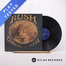 Rush Caress Of Steel A//1 B//1 Reissue Repress LP Album Vinyl Record - EX/VG+