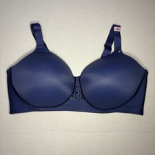 Vanity Fair Beauty Back Smoother Wireless Bra Size 40D Style 71380 Blue NWOT