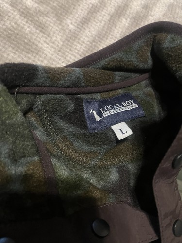 Local Boy Camouflage Pullover Boys Size L (runs small) - Picture 3 of 7