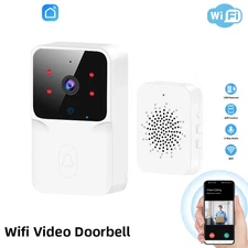 Video doorbell wifi wireless HD camera IR alarm security smart for home door