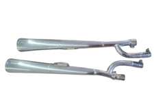COPPIA SCARICO MARMITTE CROMATE ORIGINALE  SITO 1231 SUZUKI GS 750 850 CC