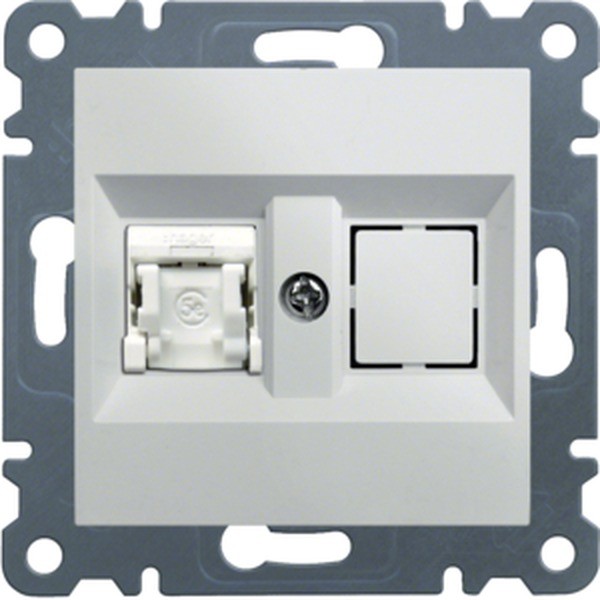Hager Computerspeicher LUMINA2 separate RJ45 cat.5e UTP weiss WL2110 (UTP, CAT5e), Netzwerkkabel - Bild 2