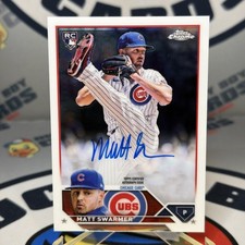 Matt Swarmer 2023 Topps Chrome Update Rookie Autograph #RA-MS Auto RC