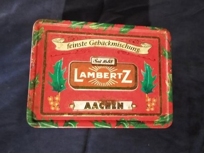 COLORFUL LAMBERTZ MUSIC BOX ~ FOUR GERMAN CITIES MADE IN GERMANY ~ Plays RUDOLPH