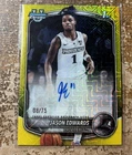 2025-26 Bowman Chrome Jason Edwards Yellow Mojo Auto /75 Providence