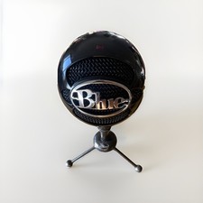 Blue Snowball USB Microphone Black Freestanding for Computer with USB Cable