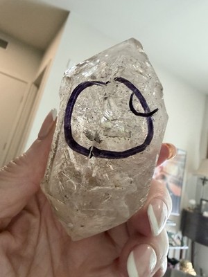 TOP Genuine Herkimer Diamond Enhydro quartz Crystal &moving water Bubble (s)