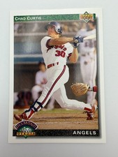 #774 Chad Curtis [Gold Holo] [Rookie] Angels 1992 Upper Deck Baseball Card NM. rookie card picture