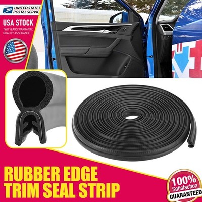 Rubber Edge Trim U Channel Rubber Seal Strip Rubber Edge Protector Trim 13Ft
