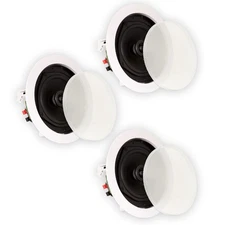 Theater Solutions TS50C Flush Mount In Ceiling Speakers 2-Way 3 Speaker Set