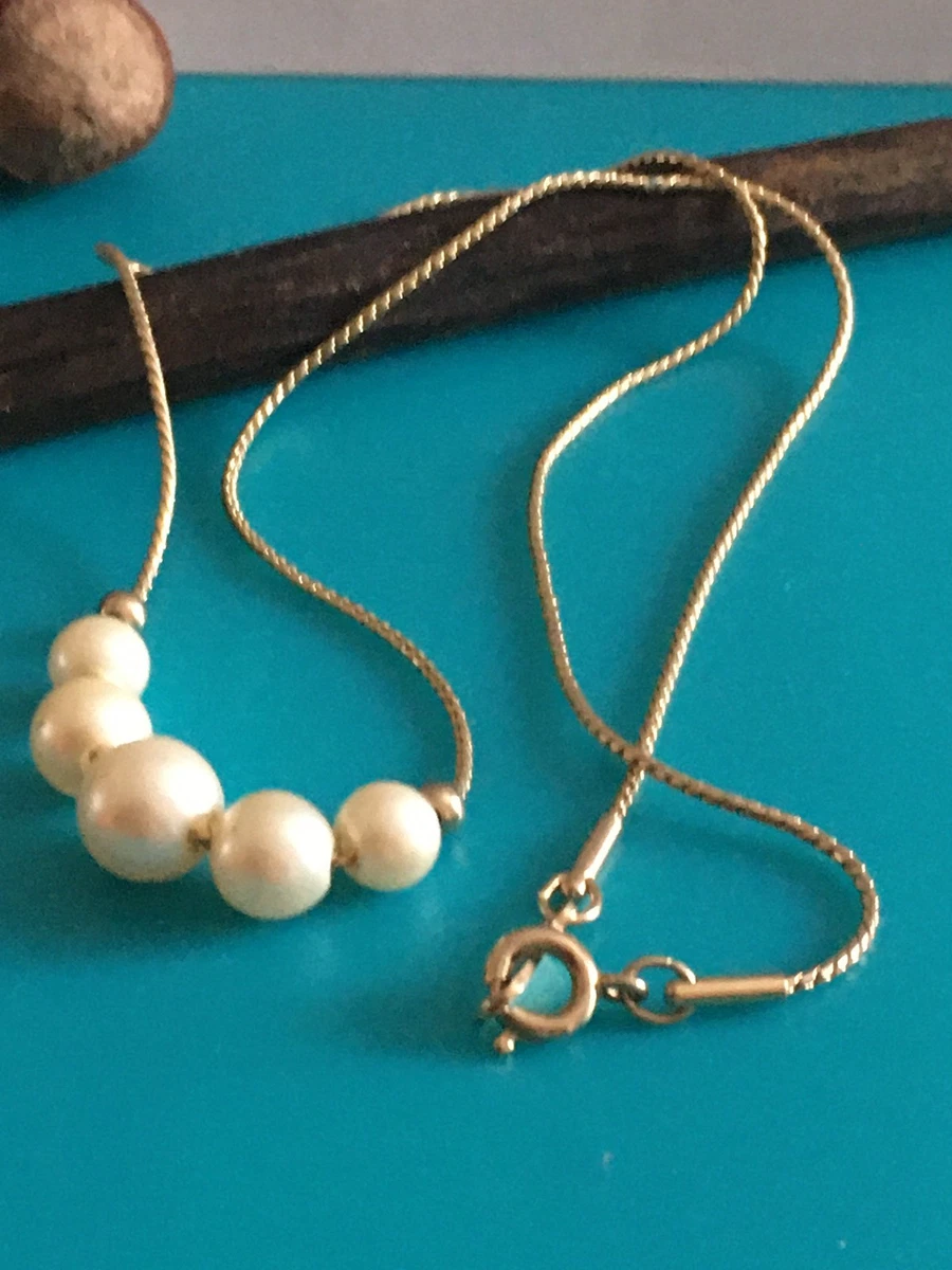 Collier Pendentif Flacon Avon - Édition Limitée Acier Doré - Longueur 71-80 Cm - Occasion