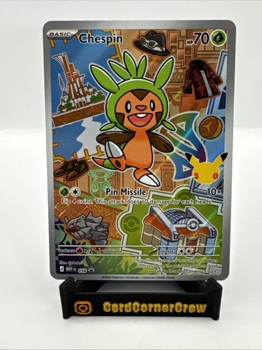 Pokemon Chespin Mega Evolution Black Star Promos #58 Holofoil Near Mint English