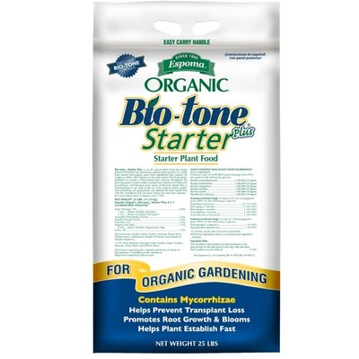 Espoma Organic Bio-Tone Starter Plus 4-3-3 Starter Plant Food, 25lbs
