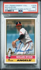2021 #1976 NOLAN RYAN 1/1 PSA 9 AUTO