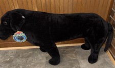 NWT Melissa  Doug Giant Black Labrador Plush Dog   Lifelike  Lovable 2117