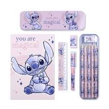 Disney Kids Lilo  Stitch Pencil Case with Colouring Pencils Art Supplies Statio