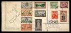 DR WHO 1946 NEW ZEALAND FDC PEACE COMBO R51503
