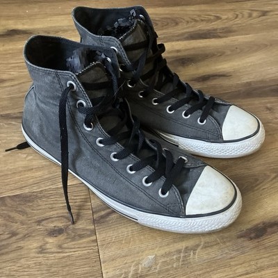 Converse Chuck Taylor All Star Hi Top Schwarz UK 11 Herren Vintage 00s Skater Look
