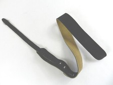 Levy's Adjustable Genuine Black Leather Made Canada 50  Length Guitar Strap F132