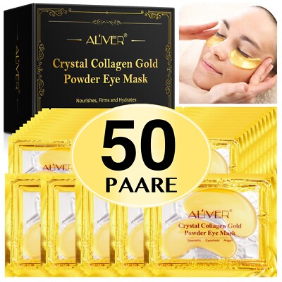 Crystal Collagen Gold Eye Mask Augenpads Anti Aging Feuchtigkeitsmaske 25x Box