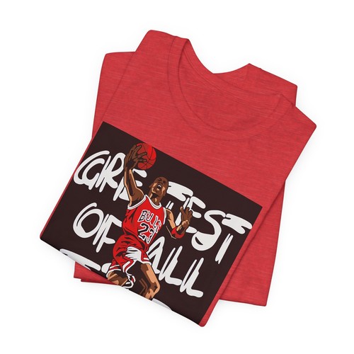 Michael Jordan Greatest GOAT Chicago Bulls Air Premium Blend Graphic T-Shirt - Picture 15 of 16