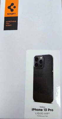 Apple iPho ne 13 Pro Hülle schwarz Backcover Spigen