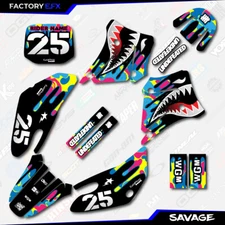 CMYK Savage camo Racing Graphics Kit fits 00-07 YAMAHA TTR125 TTR 125 decal