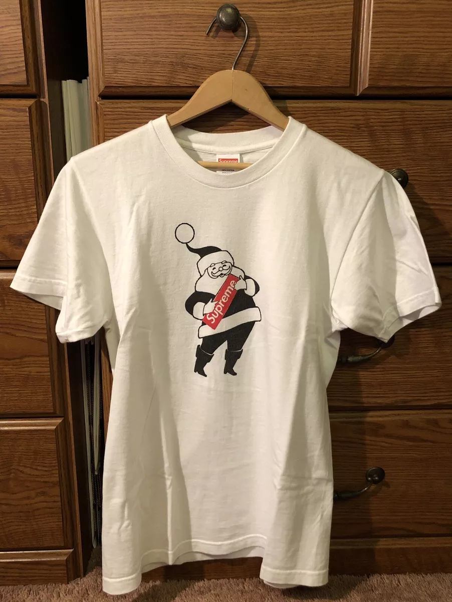 SUPREME F/W 2016 Santa Claus T-Shirt Tee White Small Christmas | eBay