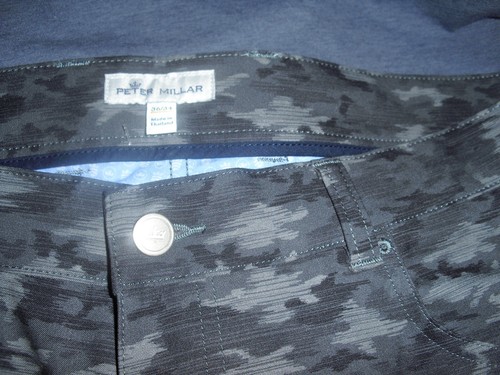 $158.00 Peter Millar Size 36"X34" Crown Sport Golf Chino Performance Pant Iron - Picture 9 of 9