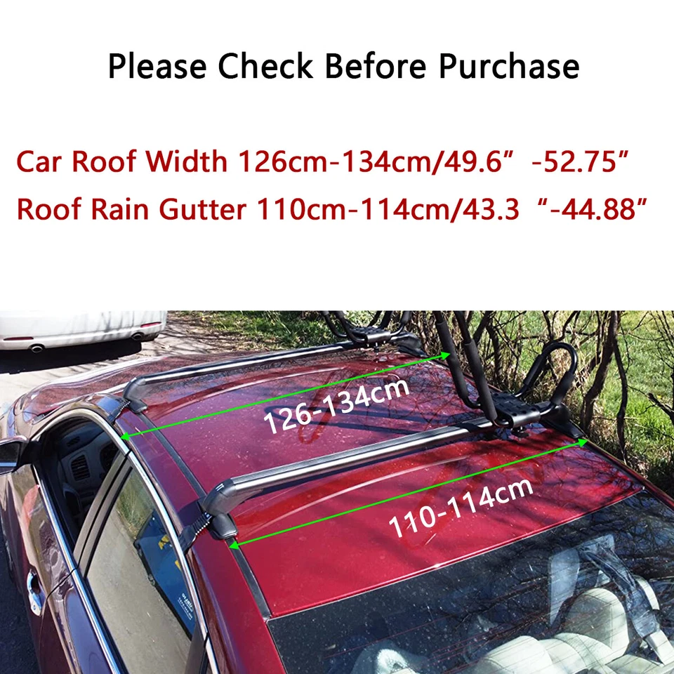 Barras transversales de techo desnudo para Mazda 6 Mazda6 4 puertas equipaje carga kayak portadores EE. UU. Foto 3 de 4