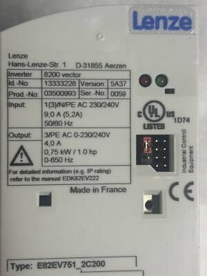 lenze 8200 vector e82ev751_2c