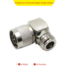 N Male to N Female Right Angle elbow RF Coaxial Converter Coax Adapter N-N M/F