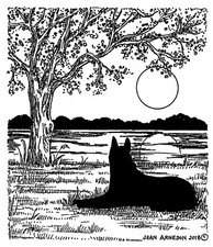 A Faithful Friend Dog NORTHWOODS Wood Mounted Rubber Stamp NEW M10435