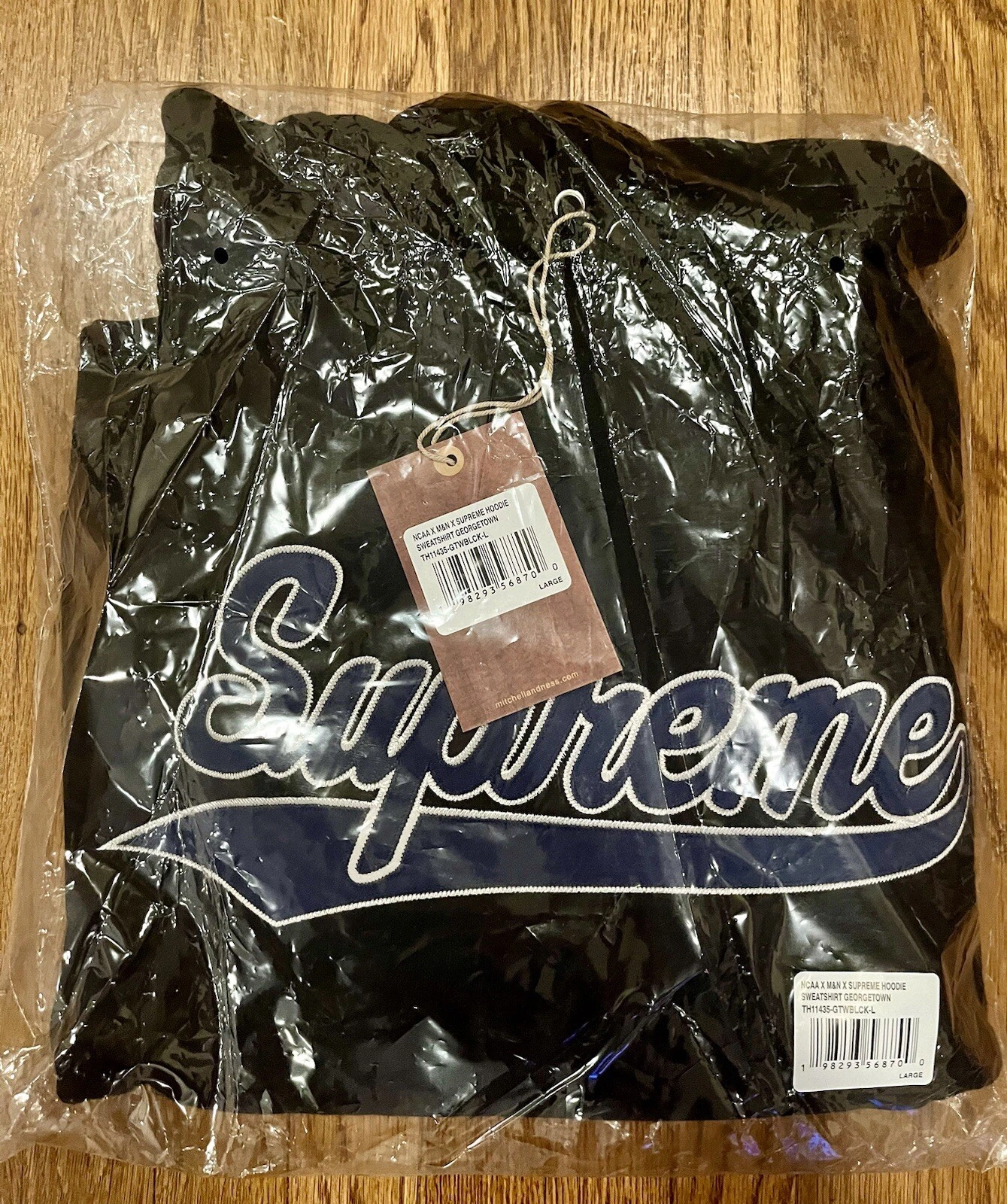 Sweat à capuche SUPREME Georgetown Hoyas taille L Mitchell & Ness