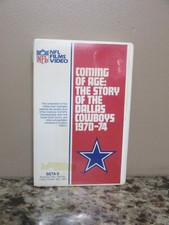 Vtg. NFL Films Dallas Cowboys 1970-74 Beta Video Cassette w/ Case - Not VHS