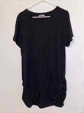 Woman’s Size XXL Slim Torary Black Dress With Bottom Side Scrunch