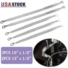 5× Universal Automotive Ground Strap Tinned Copper Car Engine Ground Strap Cable