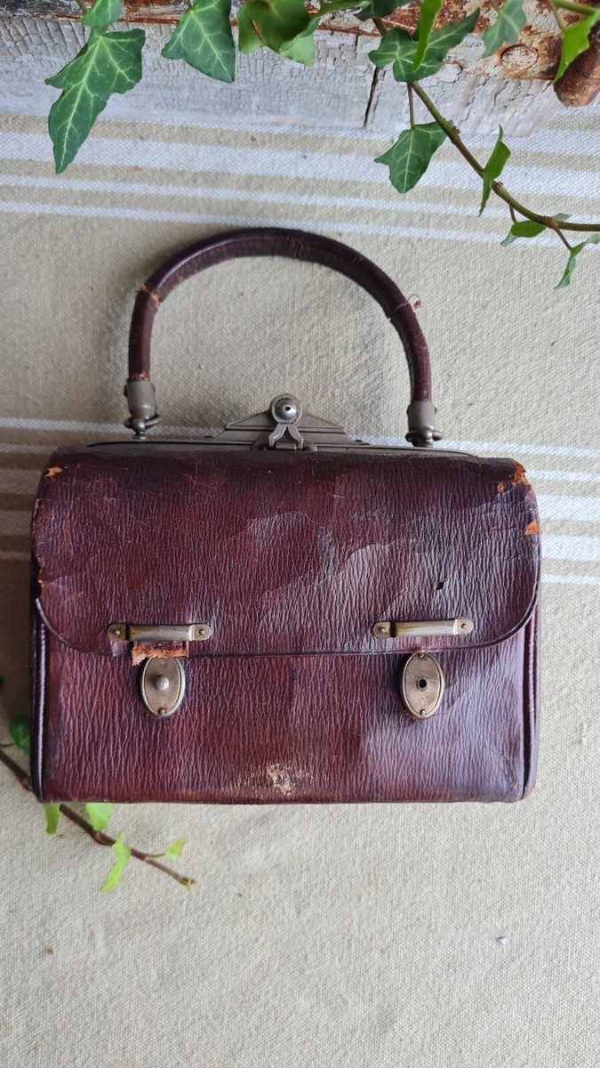 Petit sac en cuir pour hommes, sacoche, mallette d'affaires Messenger