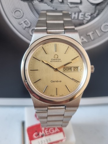 Omega Watch,omega Geneve,omega Vintage,omega Automatic,omega 1022,new Old Stock. - Imagen 2 de 12