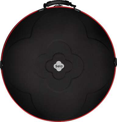 Sela SEHPHC1 Handpan Hardcase Black Tasche EVA Noppen Schaumstoff Rucksack