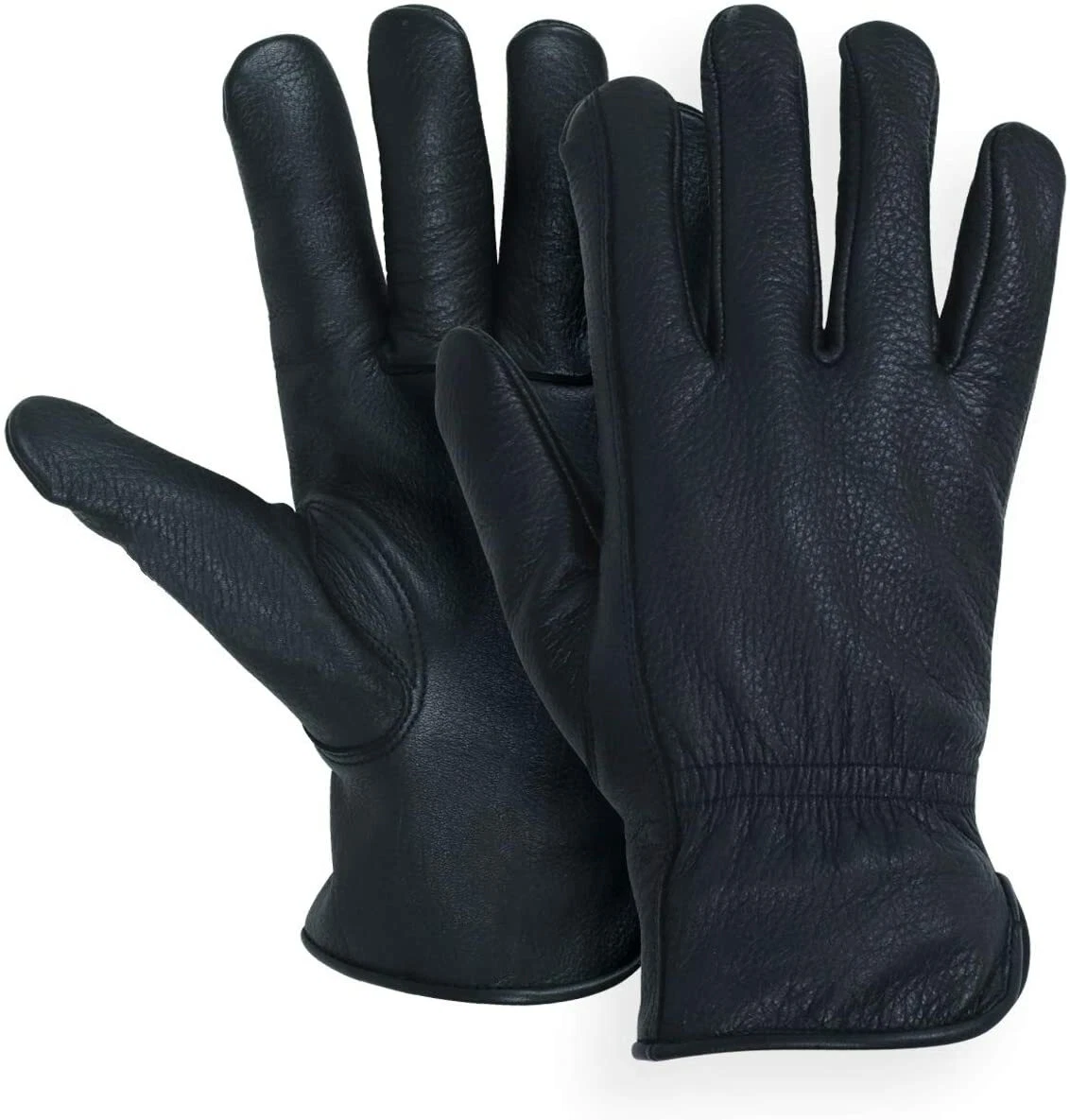 MEN`S FULL GRAIN BLACK DEERSKIN LEATHER GLOVES LINED 40 GRAM 3M THINSULATE
Opens in a new window or 
