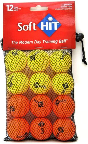 Soft Hit Foam Practice Golf Balls Training Aid - Limited Flight - Indoor Outdoor - Picture 1 of 2