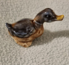 Wade ceramic animal figurine - duck 3.5cm x 3.5 cm at widest